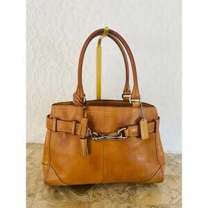 Coach Tan Leather Shoulder Bag